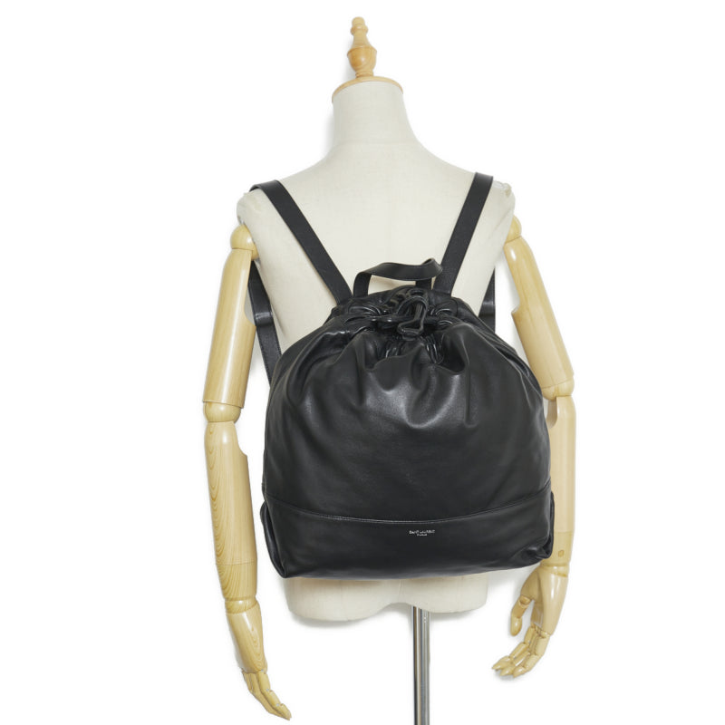 Saint Laurent- Rucksack Backpack Lambskin Leather Black