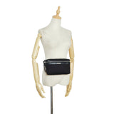 Saint Laurent- Body Bag Waist Bag Canvas Leather Black