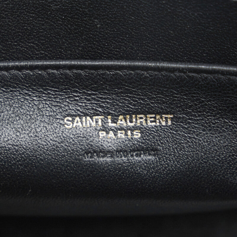 Saint Laurent- Monogram Cabas Handbag Leather Gray