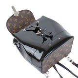 Louis Vuitton Monogram Patent Black Hot Springs Backpack Rucksack