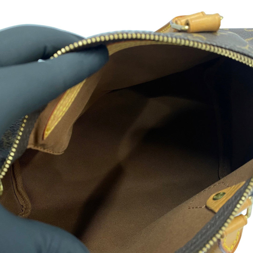 Louis Vuitton Speedy 25 Monogram Leather Mini Tote Brown