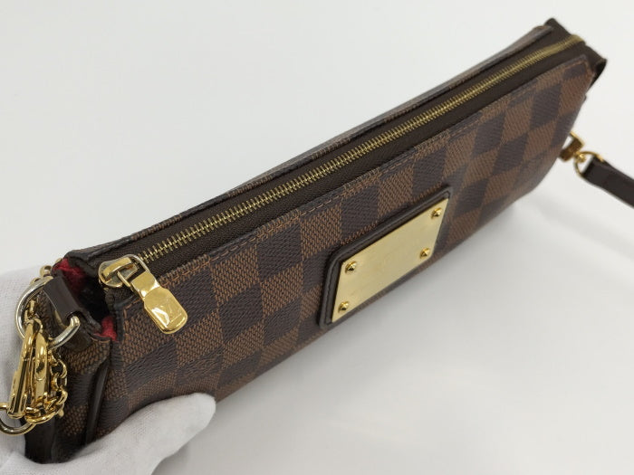 Louis Vuitton Eva 2way Shoulder Bag Chain Bag Damier Ebene