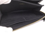 Louis Vuitton Zippy Wallet Round Zipper Long Wallet Monogram Amplant Black Beige