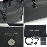 Saint Laurent- PARIS Downtown Cabas Shoulder Bag Leather Black