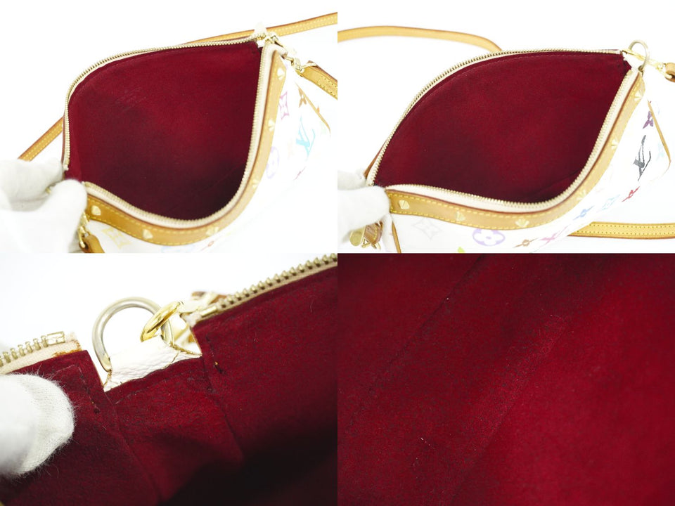 Louis Vuitton Lv Pochette Accessoire Monogram Shoulder Bag White