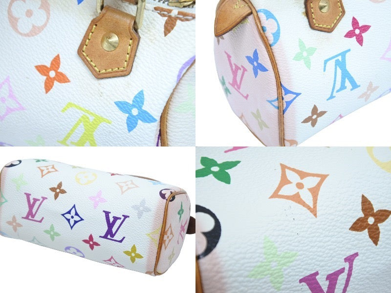 Louis Vuitton Takashi Murakami Mini Speedy White Bron Monogram
