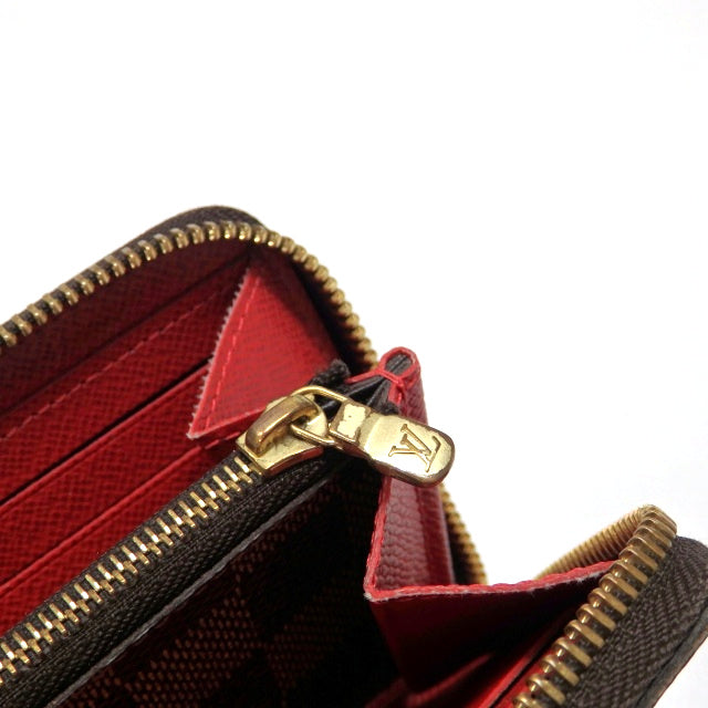 Louis Vuitton Damier Portefeuille Clemence Round Zipper Long Wallet