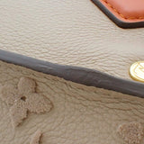 Louis Vuitton On My Side MM Shoulder Monogram Grain Calf Leather Creme