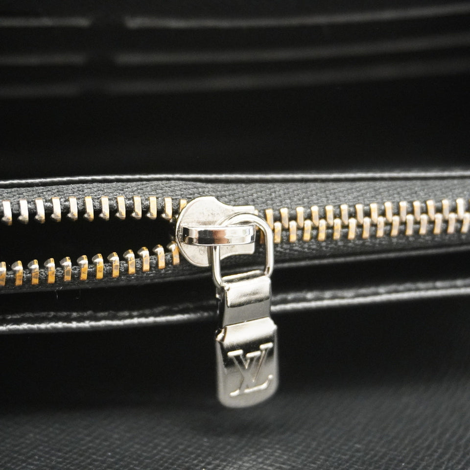 Louis Vuitton Bifold Long Wallet Monogram Eclipse Fragment Zippy Organizer