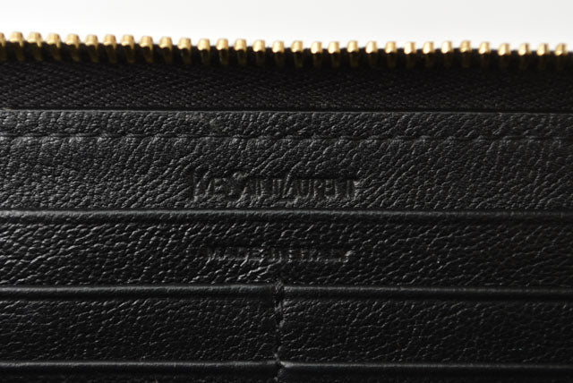 Saint Laurent- Paris Wallet Long Wallet Zipper Black