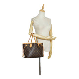 Louis Vuitton Monogram Neverfull PM Handbag Tote Bag Brown