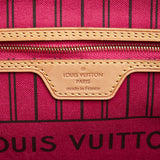 Louis Vuitton Monogram Neverfull PM Tote Bag Brown Leather