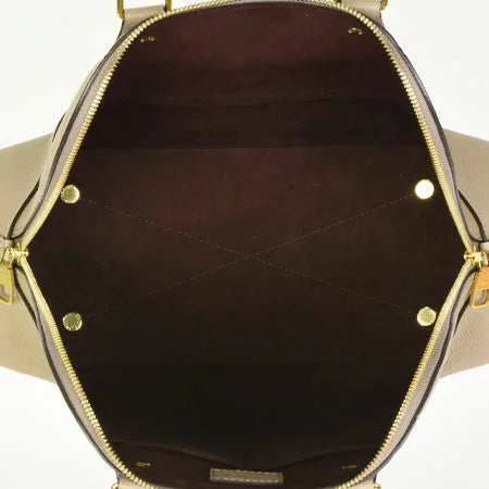Louis Vuitton Neo Alma PM Shoulder Emplant Leather Handbag Creme