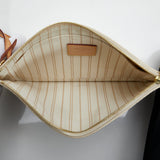 Louis Vuitton Damier Azur Neverfull MM Tote Bag White