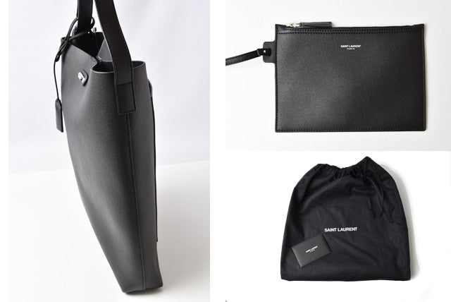 Saint Laurent- Shoulder Bag Crossbody Messenger Leather Black Saint Laurent