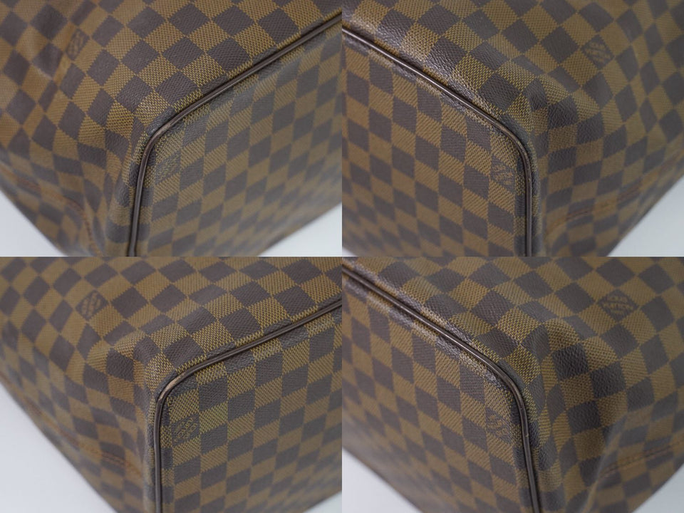 Louis Vuitton Saleya GM Damier Ebene Tote Bag Handbag Brown