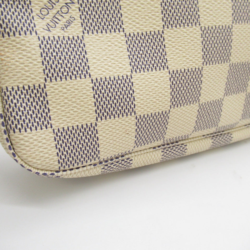 Louis Vuitton Pochette Accessoire Pouch Canvas Damier Azur