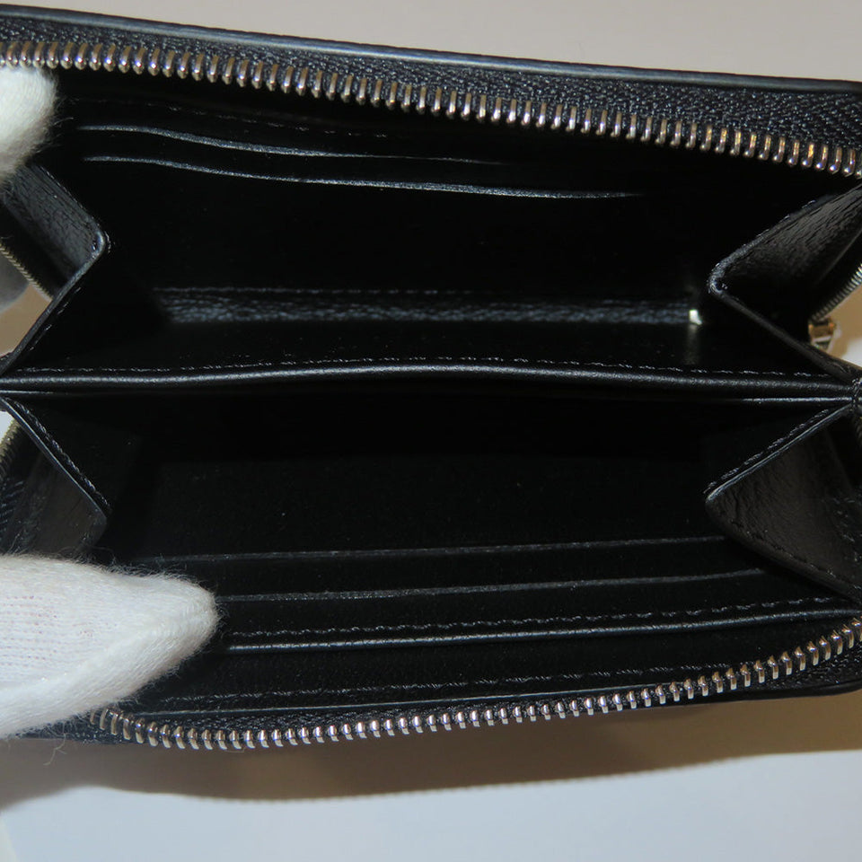 Louis Vuitton Wallet Zippy Coin Purse Exotic Leather Python Black