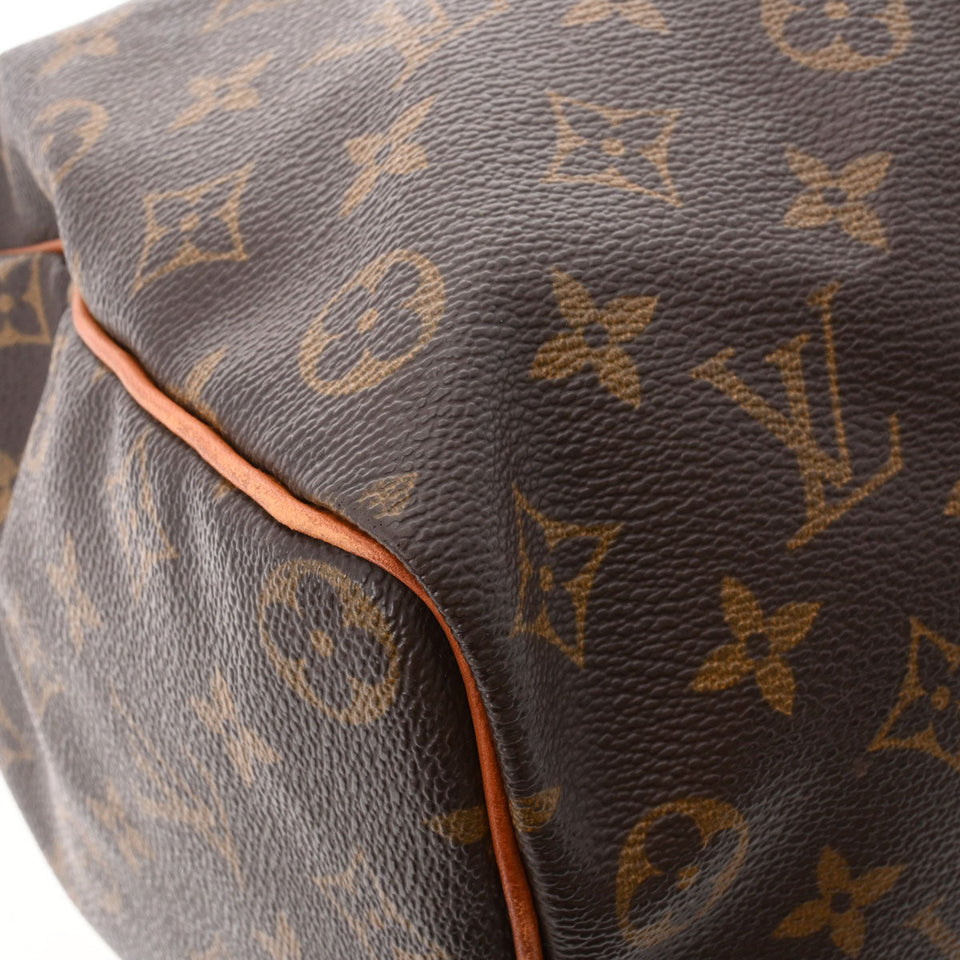Louis Vuitton Monogram Speedy 35 Monogram Canvas Handbag Brown