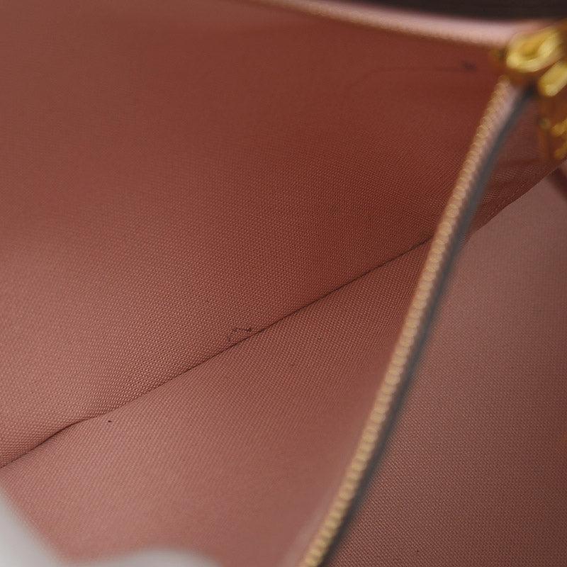 Louis Vuitton Damier Neverfull MM Tote Bag with Pouch Rose Ballerine