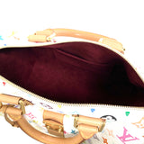 Louis Vuitton Monogram Multicolor Speedy 30 Boston Bag WH Bron White