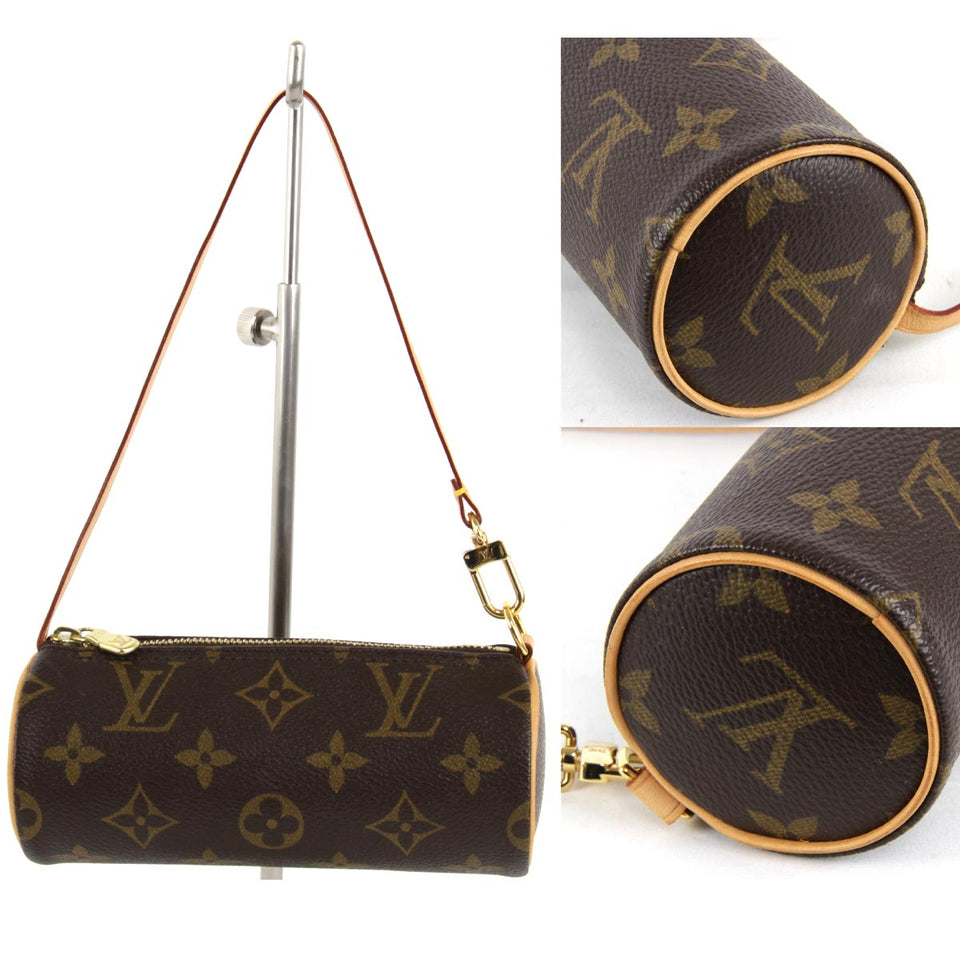 Louis Vuitton Papillon With Pouch Handbag Monogram Canvas