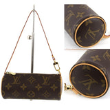 Louis Vuitton Papillon With Pouch Handbag Monogram Canvas