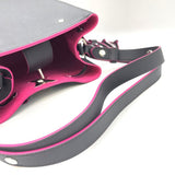 Louis Vuitton Lock Me Bucket Noir Fuchsia Leather 2way Shoulder Bag