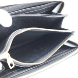 Louis Vuitton Zippy Wallet Monogram Emplant Long Wallet Noir