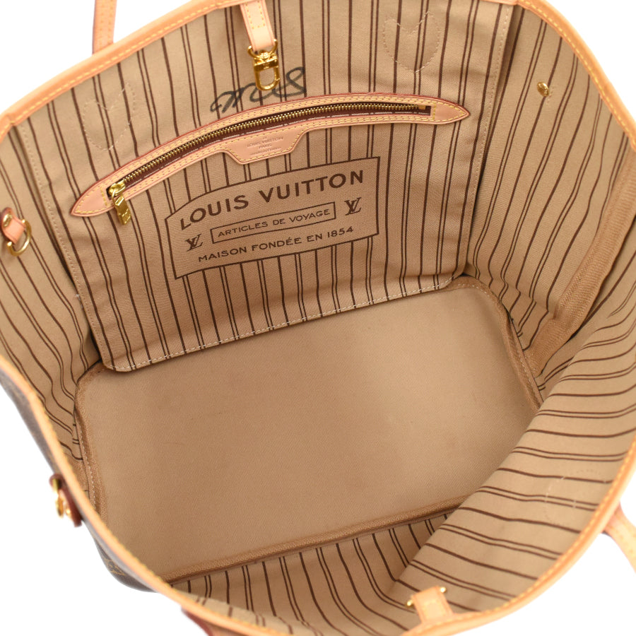 Louis Vuitton Neverfull MM Shoulder Bag Monogram Brown