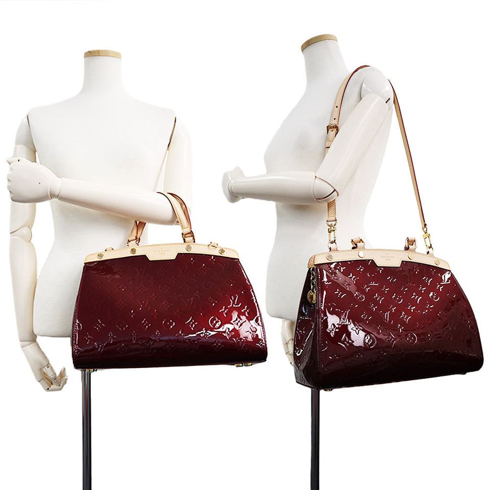 Louis Vuitton Blair MM Shoulder Bag Vernis Leather Rouge Fauvist Red