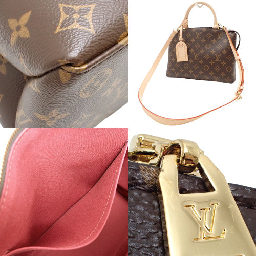 Louis Vuitton Monogram Petit Palais PM Handbag 2way Crossbody Canvas Brown