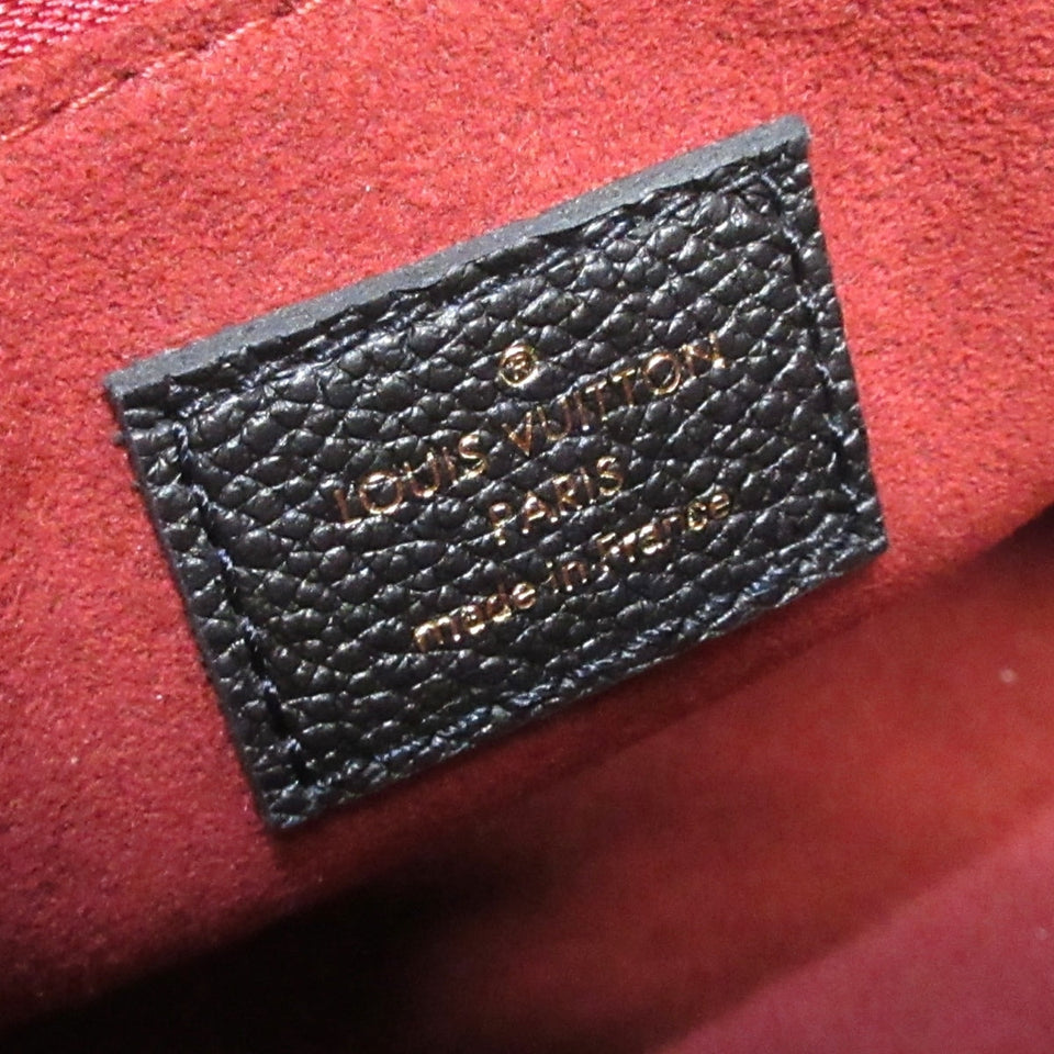 Louis Vuitton On The Go PM Tote Bag Black Beige Embossed Noir