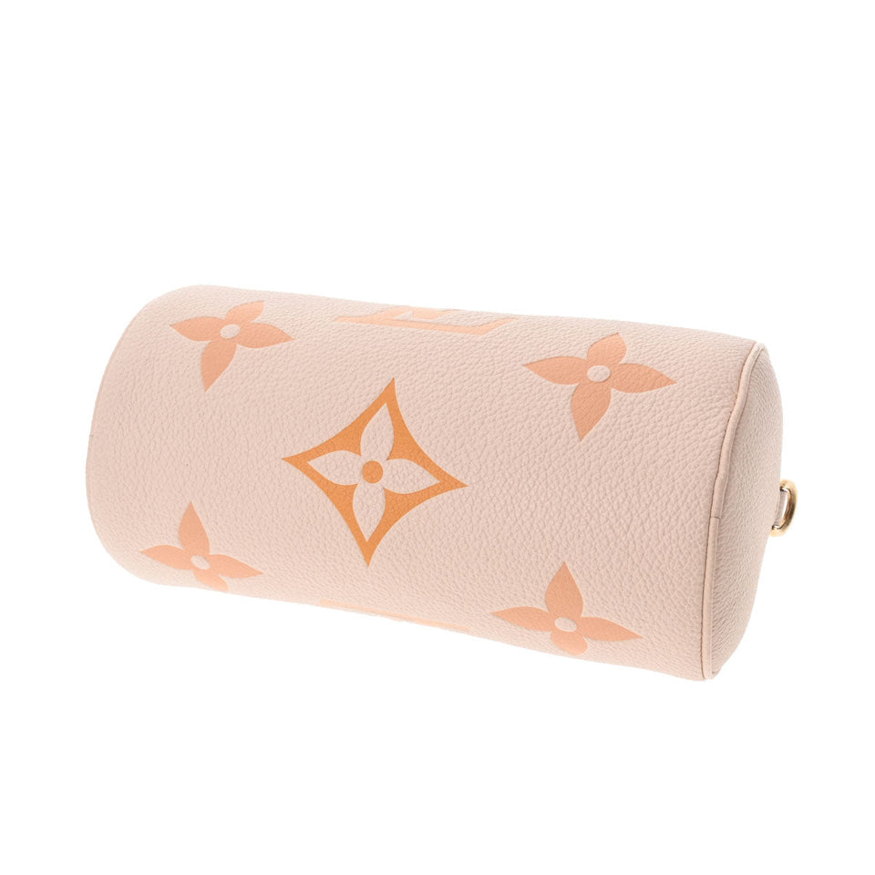 Louis Vuitton Emplant Papillon BB Cream Saffron Monogram Implant Handbag