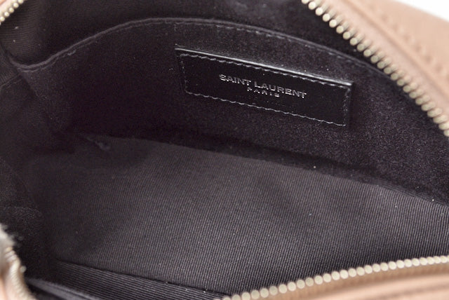 Saint Laurent- Belt Bag Shoulder Bag Leather Pink Beige