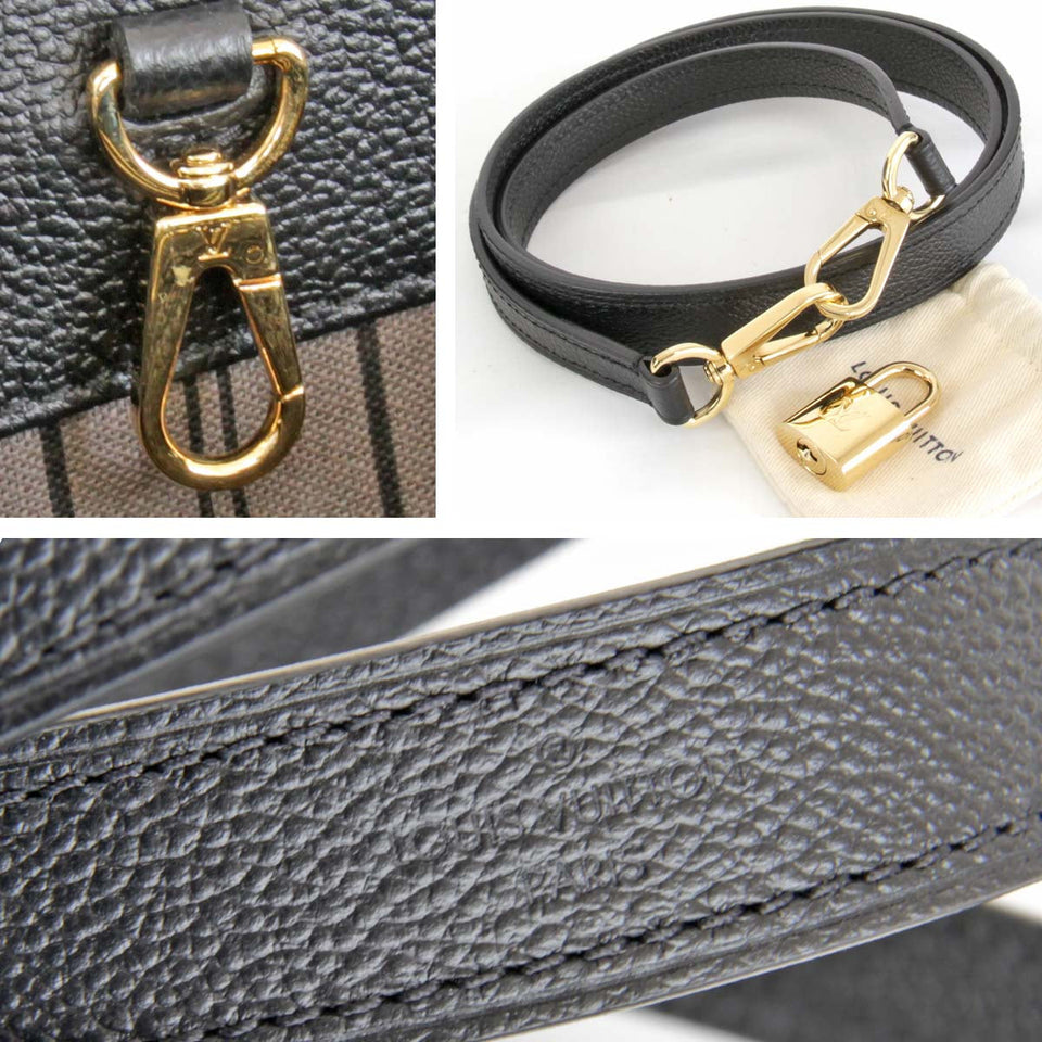 Louis Vuitton Montaigne BB Handbag Monogram Empreinte Noir