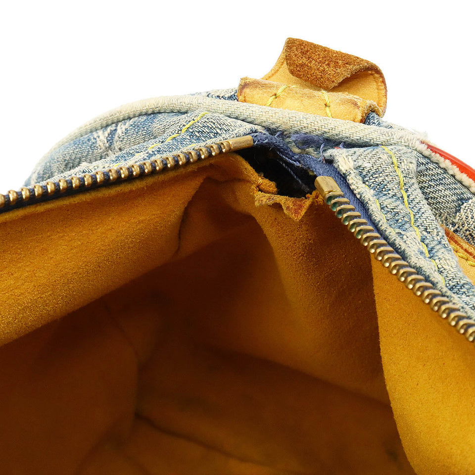 Louis Vuitton Monogram Denim Neo Speedy Handbag Mini Boston Bag