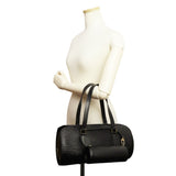 Louis Vuitton Epi Soufflot Handbag Noir Black