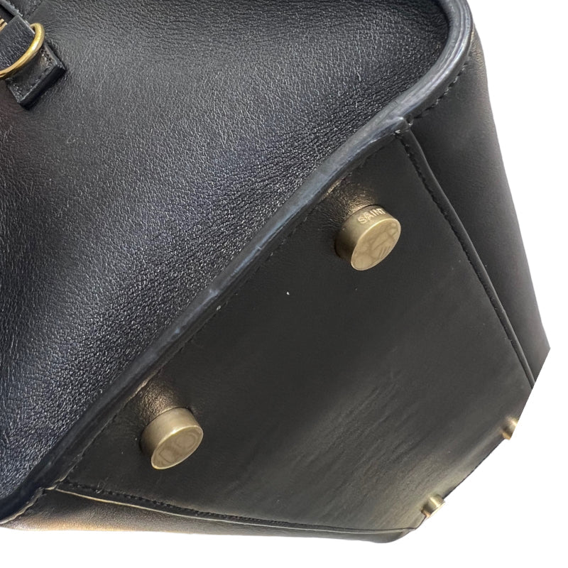 Saint Laurent- Small Cabas Black Leather Calf