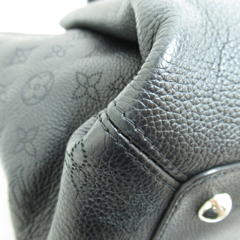 Louis Vuitton Haumea Tote Bag Leather Mahina Black