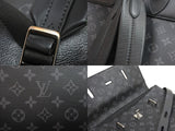 Louis Vuitton Backpack Steamer Monogram Eclipse Canvas Black