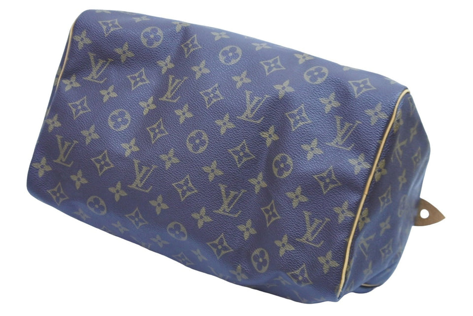 Louis Vuitton Speedy 30 monogram PVC leather gold
