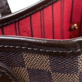 Louis Vuitton Neverfull MM Shoulder Bag Damier Brown