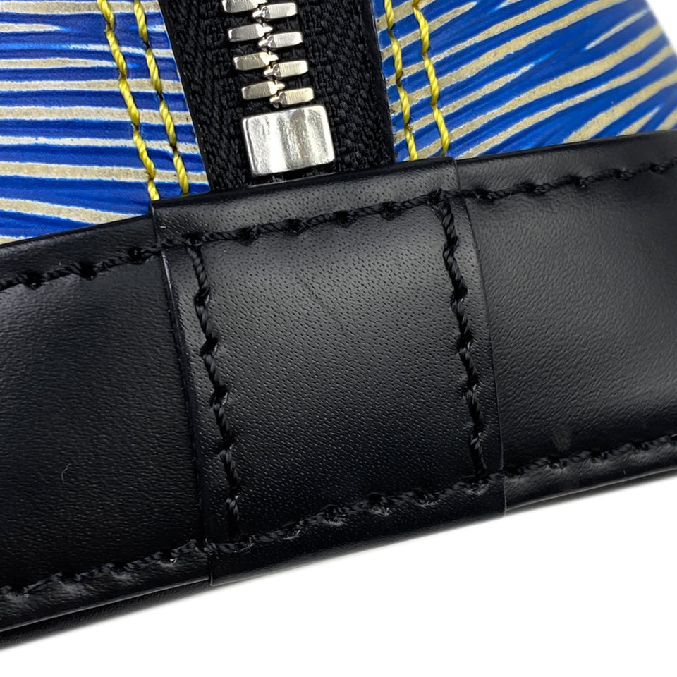 Louis Vuitton Alma BB 2way Shoulder Bag Epi Denim Epi Blue