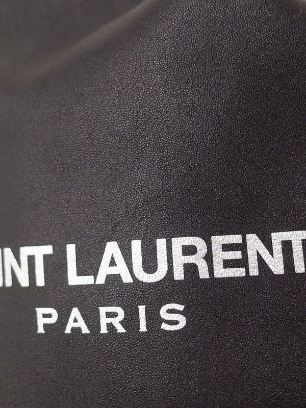 Saint Laurent- Paris Teddy Pouch Shoulder Bag Black