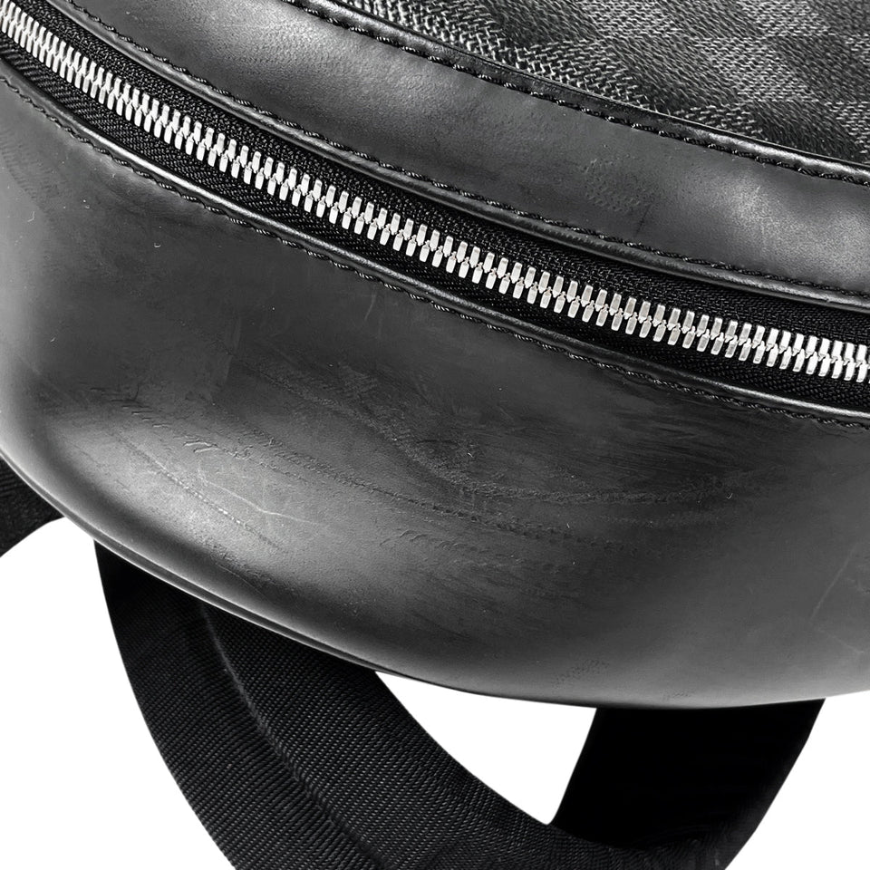 Louis Vuitton Josh Backpack Daypack Rucksack Damier Graphite Black
