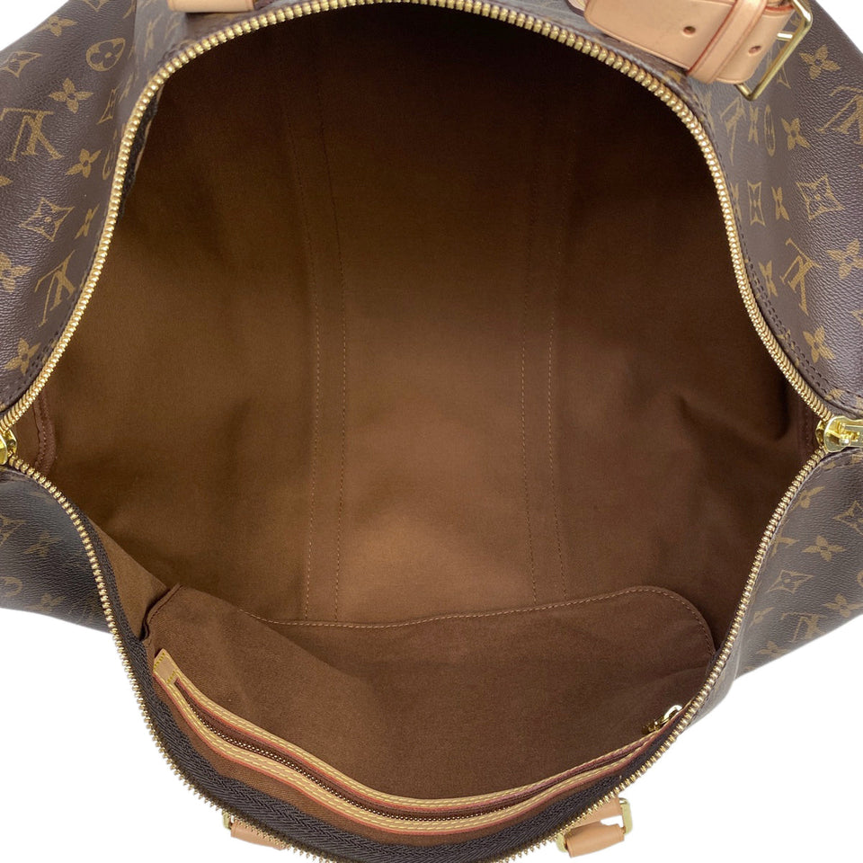Louis Vuitton Keepall Bandouliere Boston Bag Monogram Brown