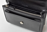 Saint Laurent- Paris Chain Shoulder Bag Sunset Leather Black