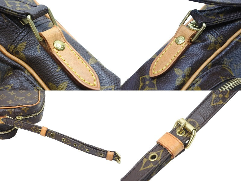 Louis Vuitton Shoulder Bag Amazon Pochette PVC Leather Brown