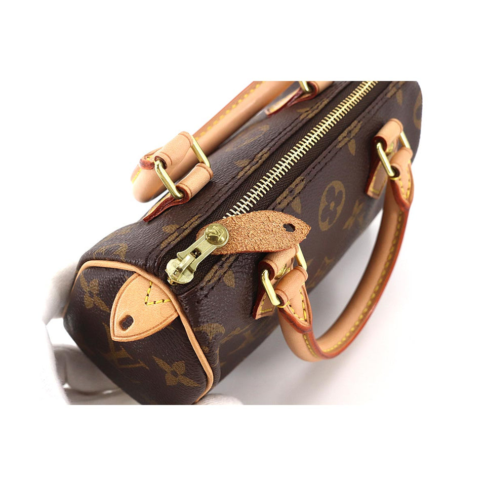 Louis Vuitton Monogram Mini Speedy Hand Bag Brown